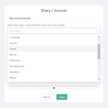 Different types of diaries