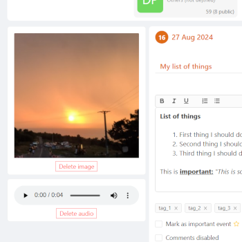 Add media to your journal entries